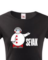 Dámské tričko s potiskem Sevak - retro tričko