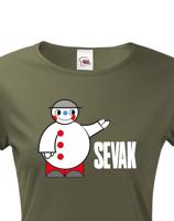 Dámské tričko s potiskem Sevak - retro tričko