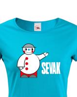 Dámské tričko s potiskem Sevak - retro tričko