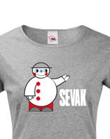 Dámské tričko s potiskem Sevak - retro tričko