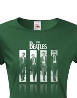 Dámské tričko s potiskem slavné kapely The Beatles - parádní tričko s kvalitním potiskem