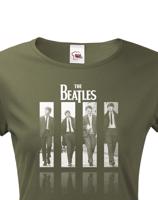 Dámské tričko s potiskem slavné kapely The Beatles - parádní tričko s kvalitním potiskem