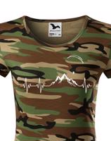 Dámské tričko s potiskem Tep Paragliding - ideální dárek k narozeninám