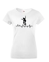 Dámské tričko s potiskem Tep - skateboard - skate tričko s tepem postavy