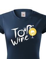Dámské tričko s potiskem Tour wine - tričko pro milovnice vína