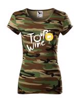 Dámské tričko s potiskem Tour wine - tričko pro milovnice vína