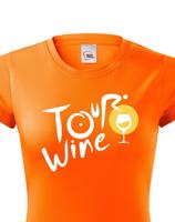 Dámské tričko s potiskem Tour wine - tričko pro milovnice vína