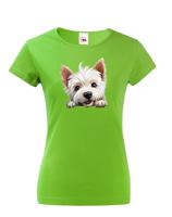 Dámské tričko s potiskem Westík -  tričko pro milovníky psů
