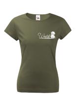 Dámské tričko s potiskem Westíka - dárek pro milovníky psů