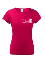 Dámské tričko s potiskem Westíka - dárek pro milovníky psů