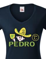 Dámské tričko s potlačou Pedro - retro tričko