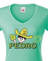 Dámské tričko s potlačou Pedro - retro tričko