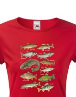 Dámské tričko s rybami