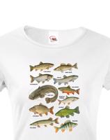 Dámské tričko s rybami