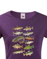 Dámské tričko s rybami