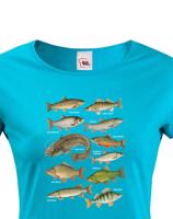 Dámské tričko s rybami