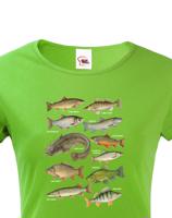 Dámské tričko s rybami