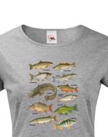 Dámské tričko s rybami