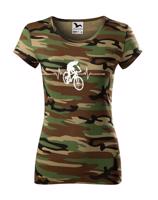 Dámské tričko s tepem cyklisty - pro nadšence MTB