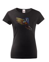 Dámské tričko s úžasným potiskem papouška - skvělý dárek na narozeniny