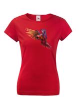 Dámské tričko s úžasným potiskem papouška - skvělý dárek na narozeniny