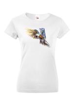 Dámské tričko s úžasným potiskem papouška - skvělý dárek na narozeniny