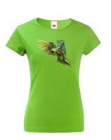 Dámské tričko s úžasným potiskem papouška - skvělý dárek na narozeniny