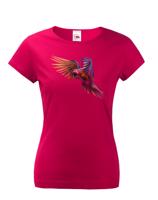 Dámské tričko s úžasným potiskem papouška - skvělý dárek na narozeniny