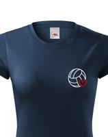 Dámské tričko s Volejbalovým motivem