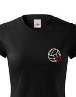 Dámské tričko s Volejbalovým motivem