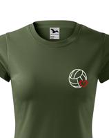 Dámské tričko s Volejbalovým motivem