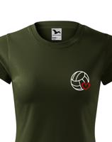 Dámské tričko s Volejbalovým motivem