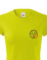 Dámské tričko s Volejbalovým motivem