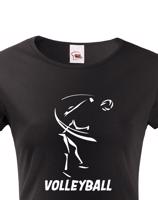 Dámské tričko s Volejbalovým motivem