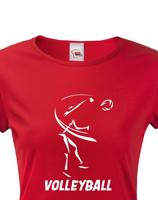 Dámské tričko s Volejbalovým motivem