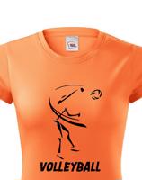 Dámské tričko s Volejbalovým motivem