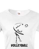 Dámské tričko s Volejbalovým motivem