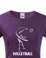 Dámské tričko s Volejbalovým motivem