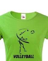 Dámské tričko s Volejbalovým motivem