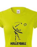 Dámské tričko s Volejbalovým motivem