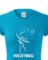 Dámské tričko s Volejbalovým motivem
