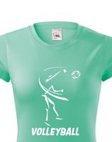 Dámské tričko s Volejbalovým motivem