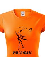 Dámské tričko s Volejbalovým motivem