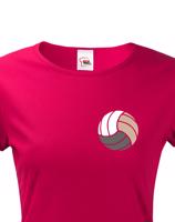 Dámské tričko s Volejbalovým motivem