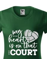 Dámské tričko s Volejbalovým motivem