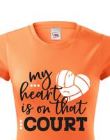 Dámské tričko s Volejbalovým motivem