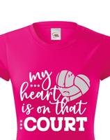 Dámské tričko s Volejbalovým motivem