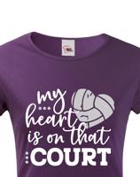Dámské tričko s Volejbalovým motivem