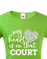 Dámské tričko s Volejbalovým motivem