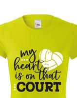 Dámské tričko s Volejbalovým motivem